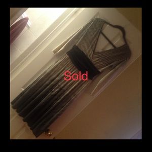 Black white  poke dot Dress